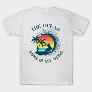 Ocean Runs In My Veins T-Shirt